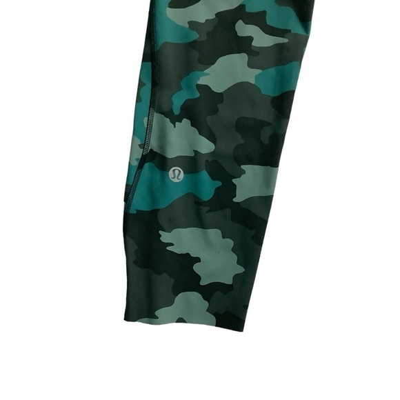 Lululemon Base Pace High-Rise Running Tight Heritage 365 Camo Tidewater Sz 4 - Picture 4 of 11